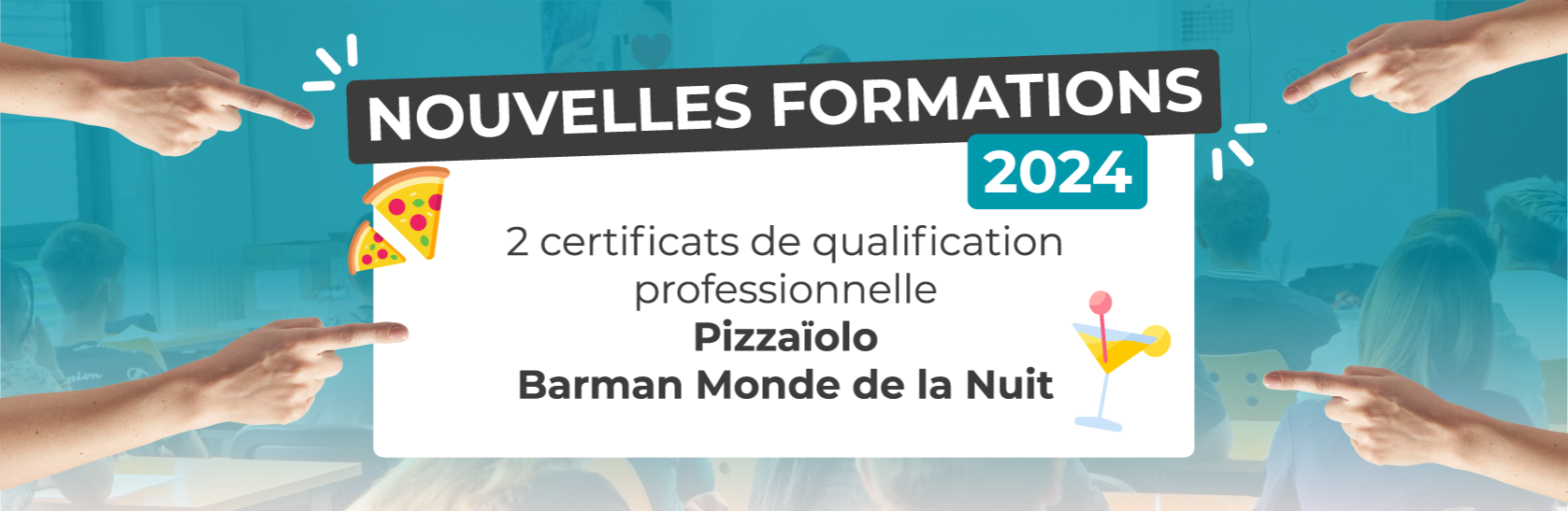Nouvelles formations certificats de spécialisation professionnelle pizzaïolo et barman monde de la nuit